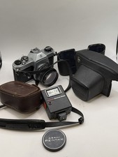 Asahi Pentax Spotmatic F SLR Camera Vintage 35mm W/ Lens  EXTRAS 