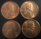 US Coins  4 - 1944 D Lincoln Wheat Penny - AU Condition - 61126a