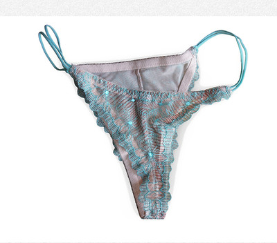 Charlott Dessous String blau in Gr. 34/36