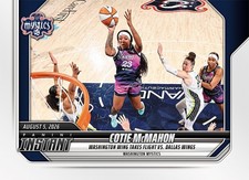 2026 Panini Instant WNBA #286 Cotie McMahon Washington Mystics RC PRESALE