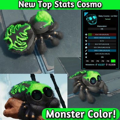 ARK Survival Ascended Monster Cosmo TOP STATS - PVE Official | eBay