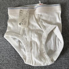 Fruit Of The Loom Boys Brief Size 4 double Blue Stripes Vintage 80's Kmart NWT