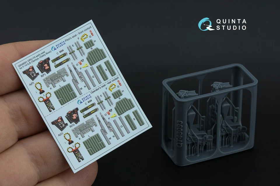Quinta Studio 1/48 GRU-7A early, 2 sedili ejection per F-14 A (Tamiya,... - Immagine 2 di 4