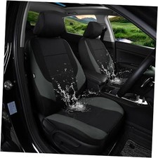 Neoprene Car Seat Covers, Leak-Proof  Waterproof Full Set Grey Black