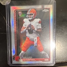 2025 Topps Chrome Dillon Gabriel Cleveland Browns Rookie light board 