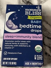 Organic Baby Bedtime Drops, Age 4 Months  2 oz 60 ml Mommy  s Bliss
