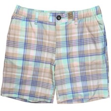 Chubbie Size Medium 8" Everywear Performance Shorts Breaking Plaid NWT
