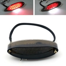 Sm  Lens LED Motorcycle Bike Brake Running License Plate Tail Light Universal