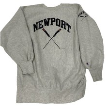 Vintage 90s Newport Rowing Champion Reverse Weave Mens 2XL Rare Sweater