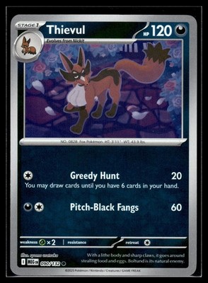 Thievul Common Reverse Holo 090/132 - MEG - NM