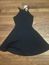 Olivia Rae Skater Little Black Dress Fit Flare Tank Top Womens Size Small