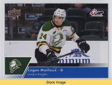2022-23 Upper Deck CHL Blue Logan Mailloux #263 READ h8y