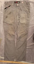 Ariat FR Work Pants 32x34 32x32 Grey Cordura Cat2 2112 Fire USA M5 Straight Leg