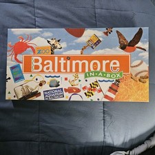 Baltimore in a Box Game Landmarks Traditions Cuisine Maryland Made in USA Retro