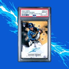 2024 TOPPS BASEBALL STARS AUTOS UPDATE  #BSAJC JACKSON CHOURIO /50 PSA 10 POP 2