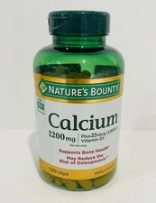 Nature's Bounty 1200mg Calcium & 1000IU Vitamin D3, 120 Rapid Release 10/2027