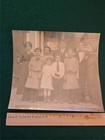 Antique 6x7 Photo Parents & 6 children Very early 1900s