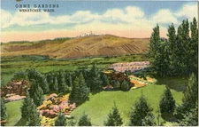 Washington Wenatchee ~ OHME SCENIC GARDENS & VISTA HOUSE ~ Postcard 20104