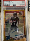 2023 Donruss Bijan Robinson Auto Donruss Gold /25 Psa 9