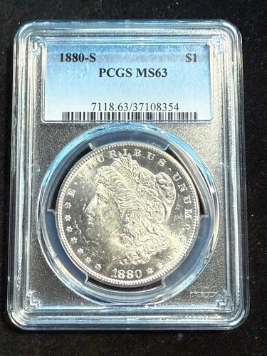 1880 S MORGAN DOLLAR PCGS MS63 354