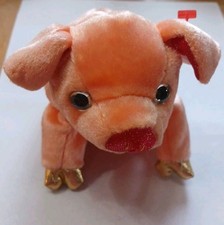 VINTAGE TY Beanie Baby - THE PIG Chinese Zodiac MWMT's Stuffed Animal Toy