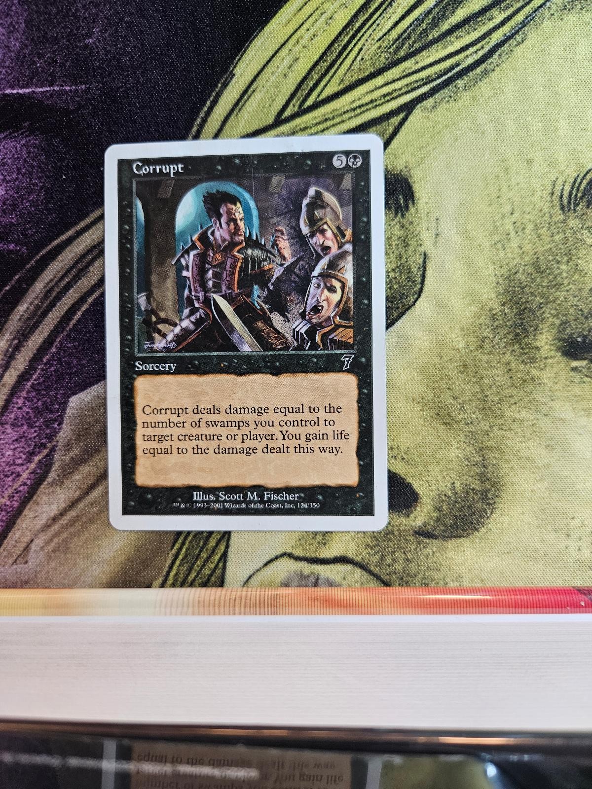 Corrupt 124 Common 7th Edition Magic: The Gathering Moderately Played