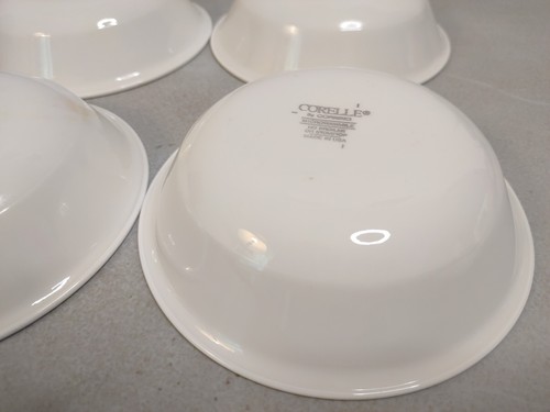 Lot of 4 Corelle Off White Fruit Dessert Berry Bowls 5 3/8" - Picture 7 of 8
