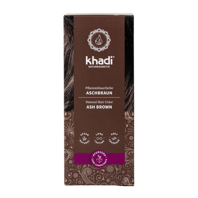 Khadi ASCHBRAUN Pflanzenhaarfarbe - Naturkosmetik - Haarfarbe Für Aschig & Mittl