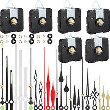 6 Pcs Clock Mechanism Replacement Kit,Total Shaft Length16Mm Include 8 Pairs o