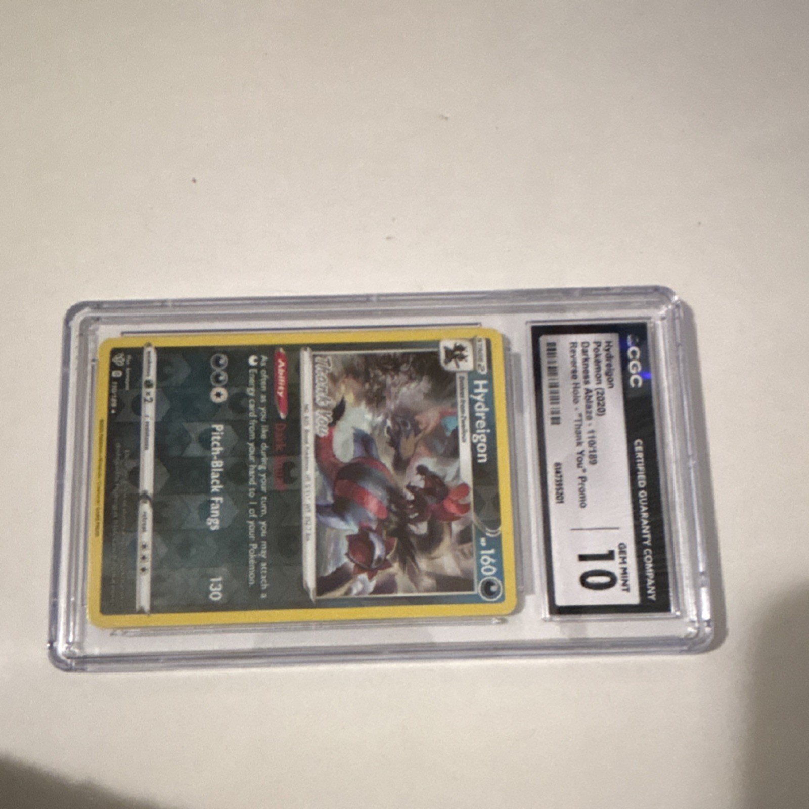 CGC 10 Hydreigon 97/124 Dragons Exalted Promo Holo English 2012