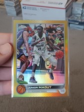 Junior Madut 2022-23 Topps Chrome NBL RC Gold Refractor #'d 50/50