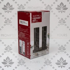 Electric Salt and Pepper Grinder Set with Rechargeable Base Mill-Adjustable