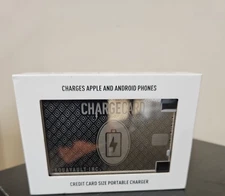 Aquavault ChargeCard 2300mAh Ultra Thin Portable Power Bank w/ Built-In Cable B2