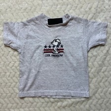 Vintage Toddler Snoopy Cool American Tshirt Size 2