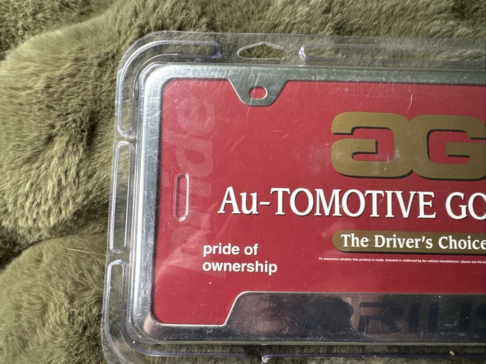 Marco de matrícula Toyota Prius acero inoxidable color dorado Au-tomotive - Nuevo Foto 3 de 4