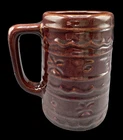 Vintage Hull Marcrest Brown Daisy Dot Stoneware Coffee Cup Mug Pottery 4.75"