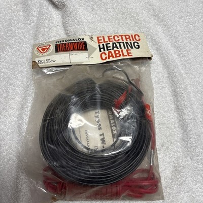 Vtg Chromalox Electric Heating Cable 80ft TW-28 M60406-1 August 1961 New Old Stk