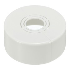 1.2" Thicken Wall Split Flange Escutcheon Plate Cover 0.8/1/1.3 inch, White