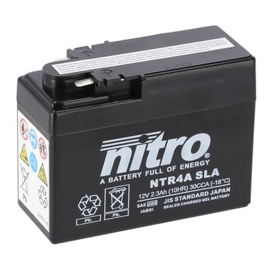 Nitro Batterie 12V 2,3AH YTR4A-BS Gel 50415 (für: Honda SJ 50 Bali AF32 93-00 )