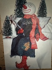 Primitive Snow Fairy 22" Doll Pattern w/Vintage Style Facial Features-RARE