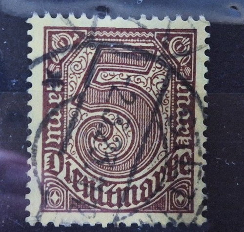 German Reich - Government Service stamp - 5M - used - 1920