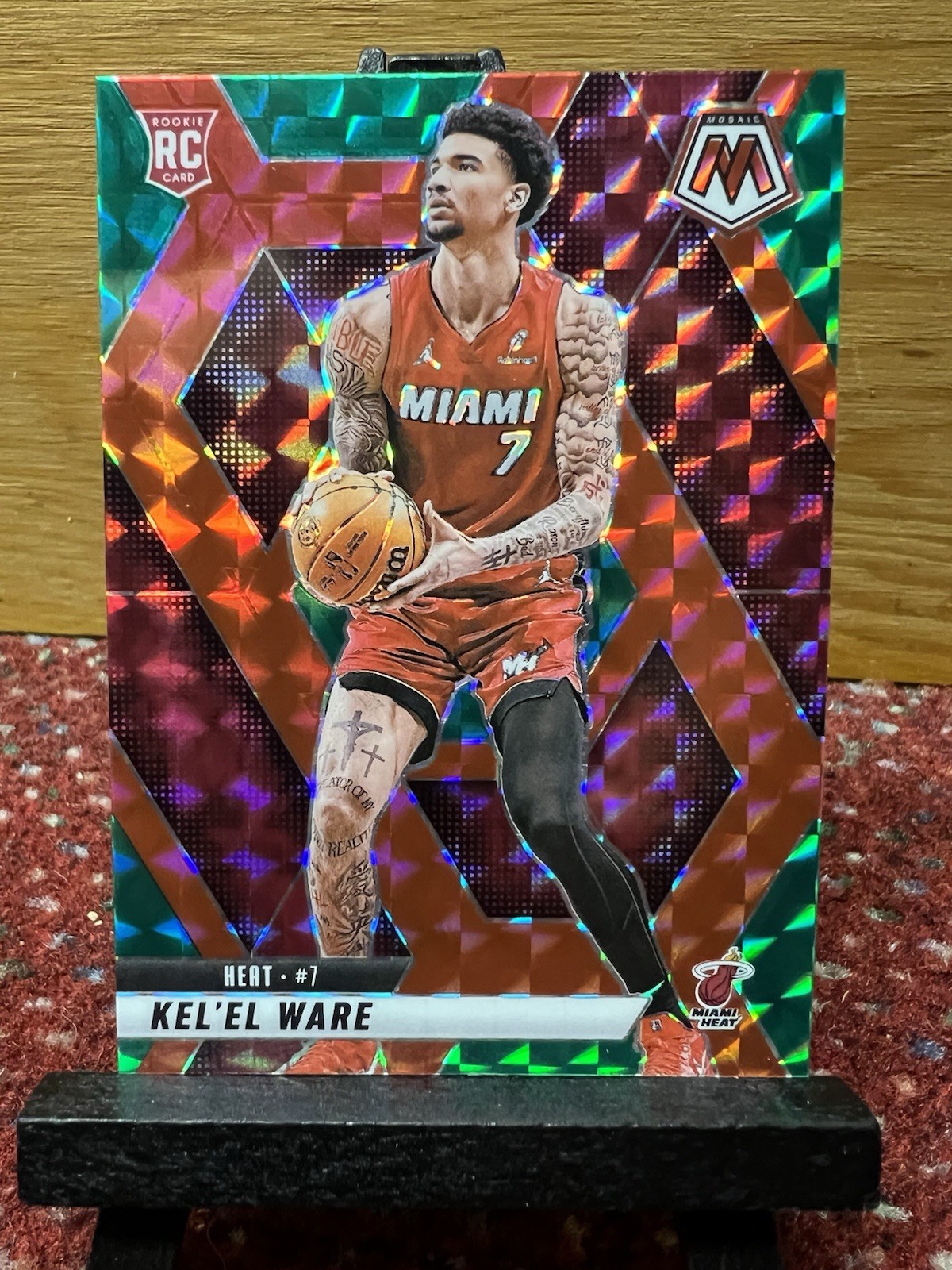 2024 Panini Mosaic Rookies Choice Red & Green Prizm Kel'el Ware #232 Rookie RC