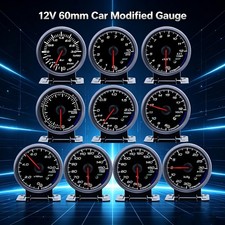 12v 60mm Car Turbo Boost Gauge Kit Dual Led Backlight Fits Gasoline Vehicle 12v 60mm Car Turbo Boost Gauge Kit Dual Led Backlight Fits Gasoline Vehicle