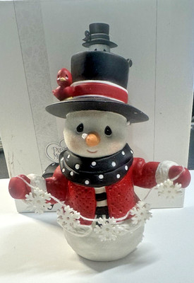 2016 Precious Moments Annual Snowman Figurine May All Your Christmases Be White