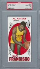 1969 Topps BK #24 PSA 8 Al Attles Warriors 24