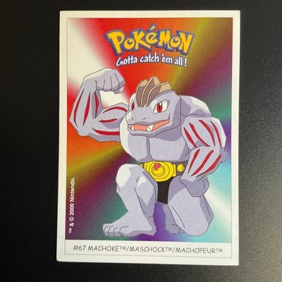 #67 Maschock 67 Dunkin Boomer Sticker Pokemon Karte Jahr 2000  Vintage