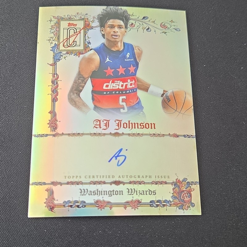 Topps Signature Class Basketball Manuscripts AJ Johnson Wizards Auto #MS-AJJ