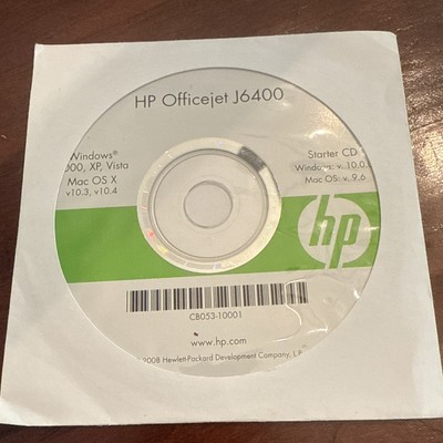 HP OfficeJet J6400 Printer Drivers CD Windows 2000, XP, Vista, Mac OS X