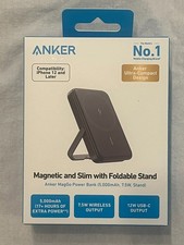 Anker MagGo Power Bank 5,000mAh,7.5W - Slim w/ Folding Stand