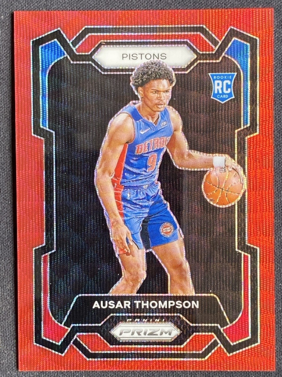 Ausar Thompson 2023-24 Panini Prizm Red Wave Prizm RC #178